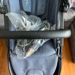 Blue Stroller with Black Handle